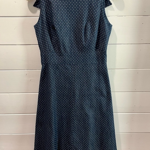 💙 CHRISTIAN CHENAIL Polka Dot Sleeveless Dress – Size 6 - Picture 10 of 14